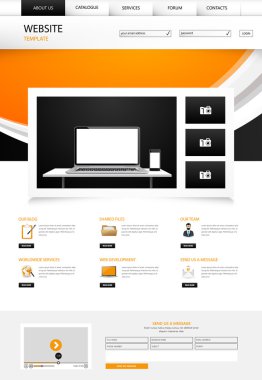 iş sunumu için Web sitesi şablonu