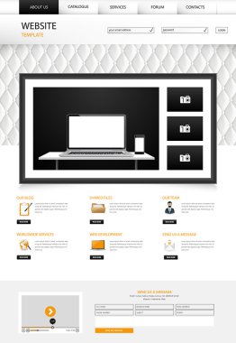 iş sunumu için Web sitesi şablonu