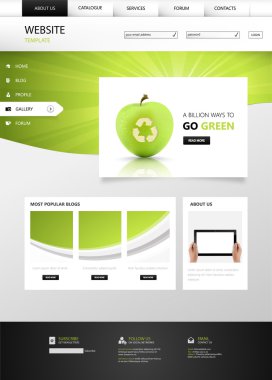 Eko Web sitesi şablonu