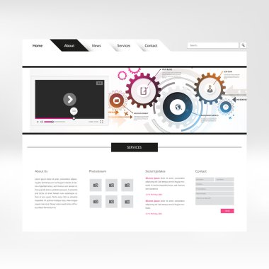 web sitesi şablonu tasarımı