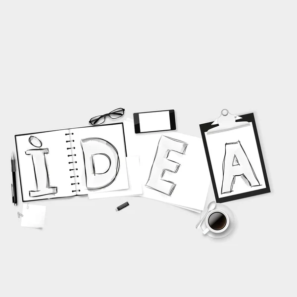 Conception d'entreprise Idea . — Image vectorielle