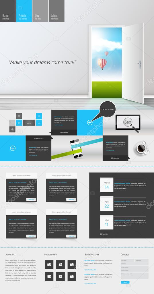 Moderne One Page Website Vorlage kann sein reagierend Website auf ... Moderne One Page Website Vorlage kann sein reagierend Website auf ...