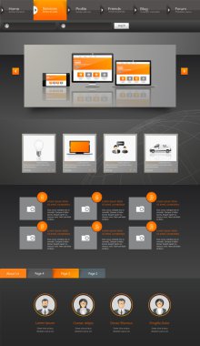 Web Tasarım, öğeleri, düğmeler, simgeler. Şablonlar Web sitesi için.