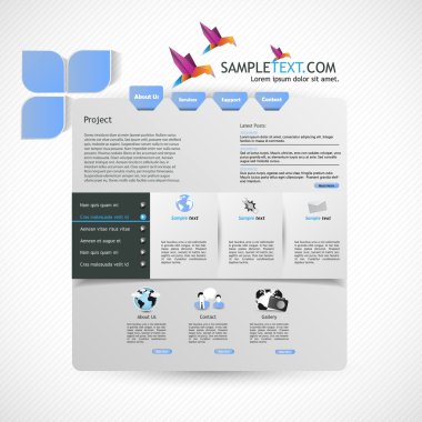 Modern Web sitesi şablonu