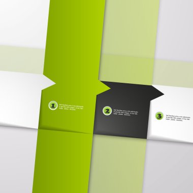 Infographic yeşil satır