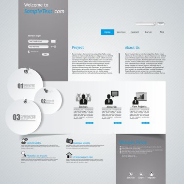 web sitesi şablonu tasarımı