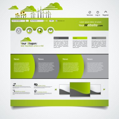 Eko Web sitesi şablon tasarımı