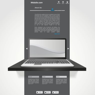 Web sitesi şablonu, modern tasarım