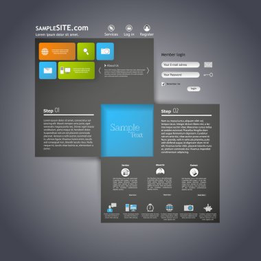 web sitesi şablonu tasarımı