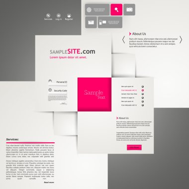 web sitesi şablonu tasarımı