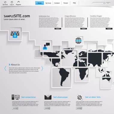 web sitesi şablonu tasarımı