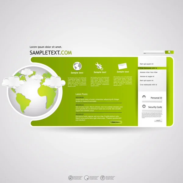 Diseño de plantilla web — Vector de stock