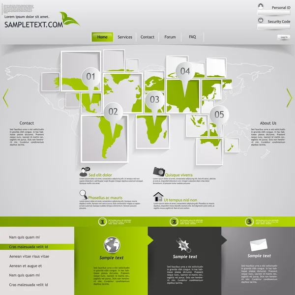 Diseño de plantilla web — Archivo Imágenes Vectoriales