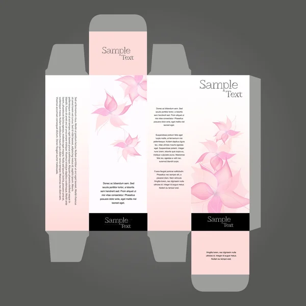 Diseño de caja de perfume — Vector de stock