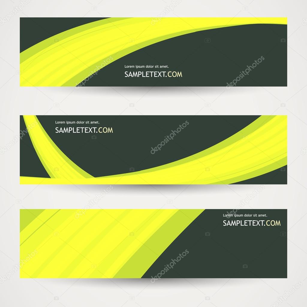 Abstract black banners. Stock Vector Image by ©Droidworker 87572330