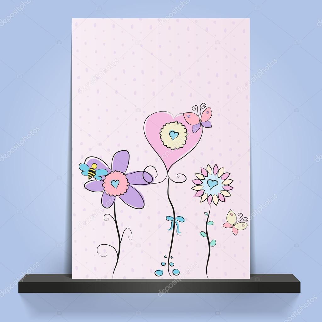 Bright beautiful different card