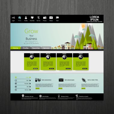 web sitesi şablonu tasarımı