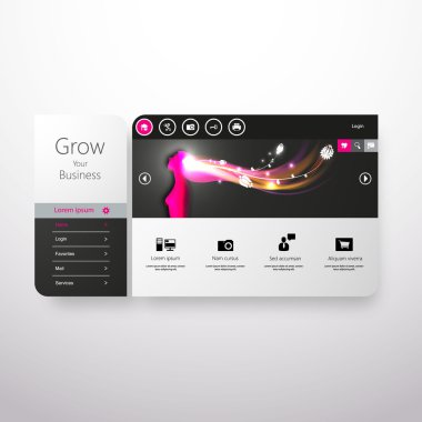 web sitesi şablonu tasarımı