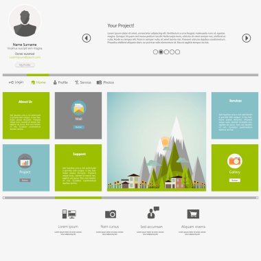 web sitesi şablonu tasarımı