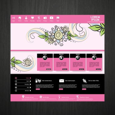 web sitesi şablonu tasarımı