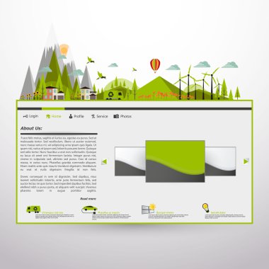 web sitesi şablonu tasarımı