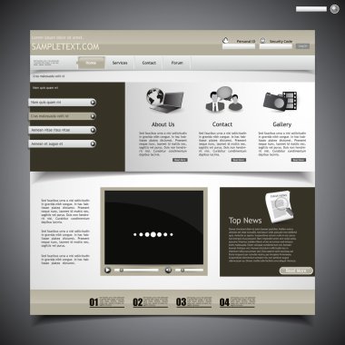 web sitesi şablonu tasarımı