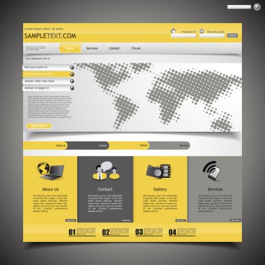web sitesi şablonu tasarımı
