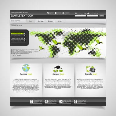 web sitesi şablonu tasarımı
