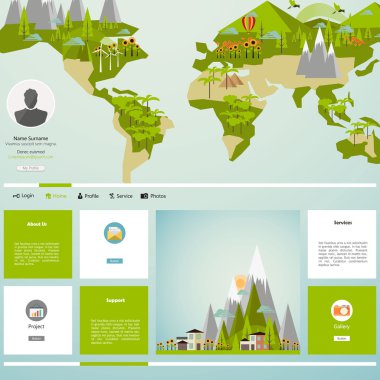 web sitesi şablonu tasarımı