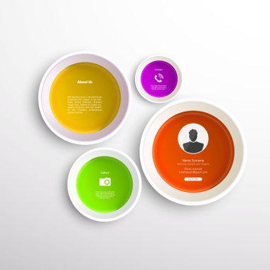 Renkli halkalar kabarcıkları iş