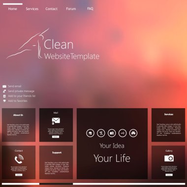 web sitesi şablonu tasarımı