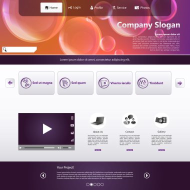 web sitesi şablonu tasarımı