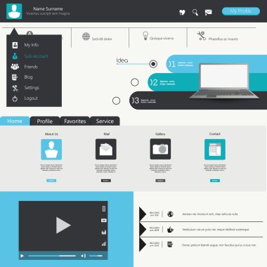 web sitesi şablonu tasarımı