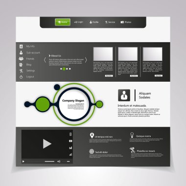 web sitesi şablonu tasarımı
