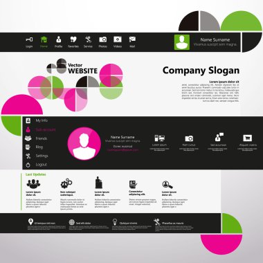 web sitesi şablonu tasarımı