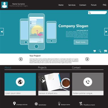 web sitesi şablonu tasarımı