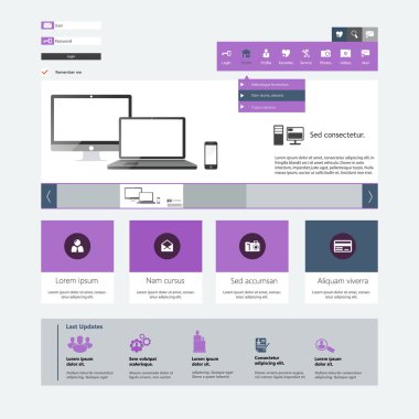 web sitesi şablonu tasarımı