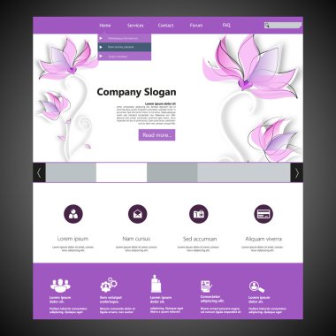 web sitesi şablonu tasarımı