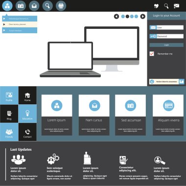 web sitesi şablonu tasarımı