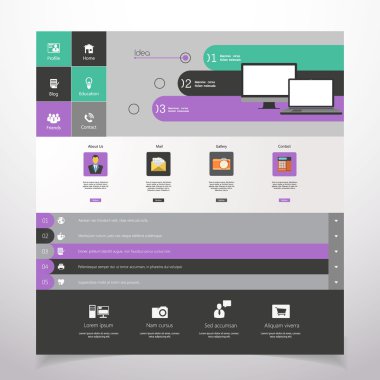 web sitesi şablonu tasarımı
