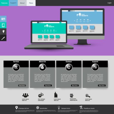 web sitesi şablonu tasarımı