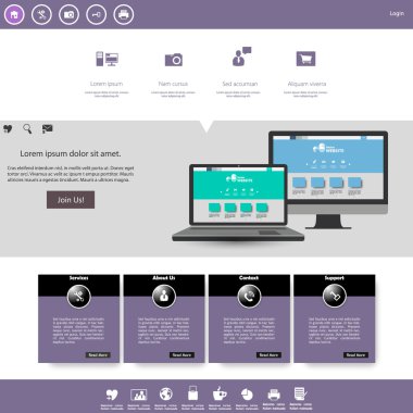 web sitesi şablonu tasarımı