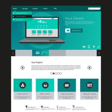 web sitesi şablonu tasarımı