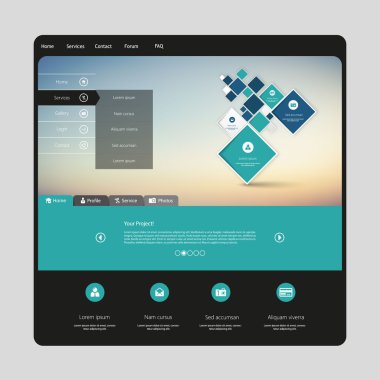 web sitesi şablonu tasarımı