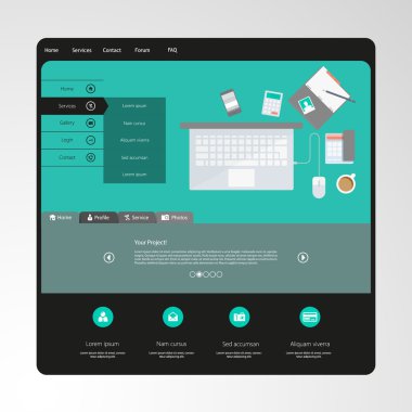 web sitesi şablonu tasarımı