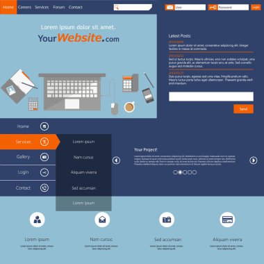 web sitesi şablonu tasarımı