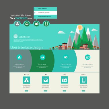 web sitesi şablonu tasarımı
