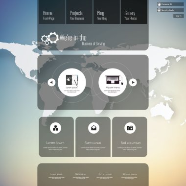 web sitesi şablonu tasarımı