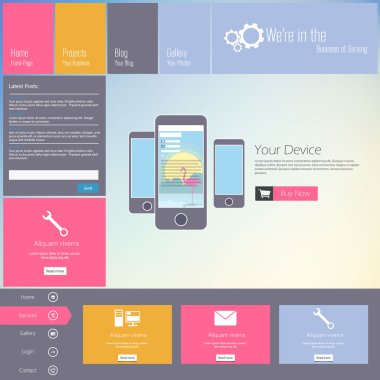 web sitesi şablonu tasarımı