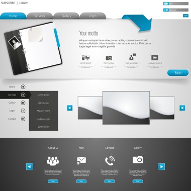 web sitesi şablonu tasarımı